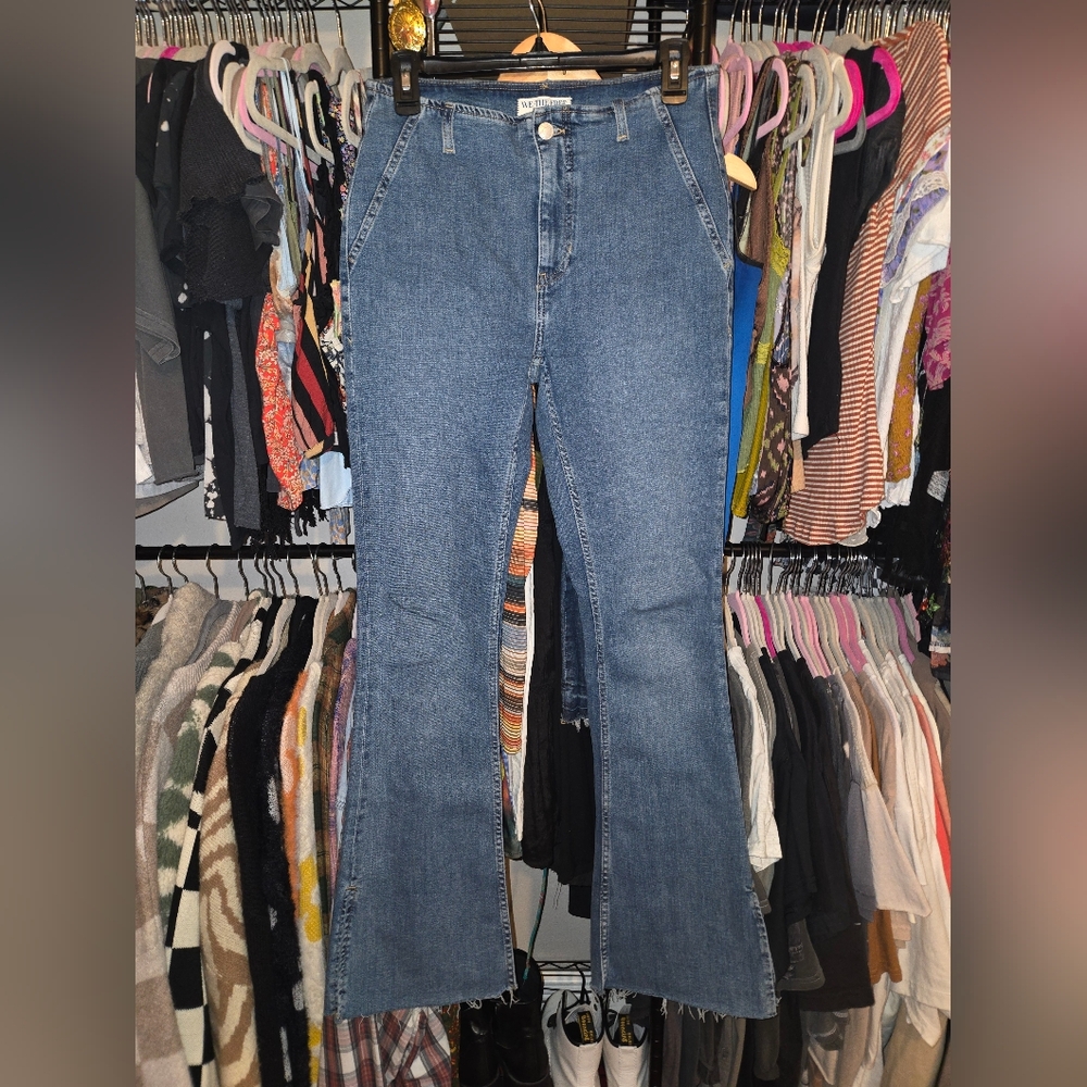 We The Free Blue Flare Jeans